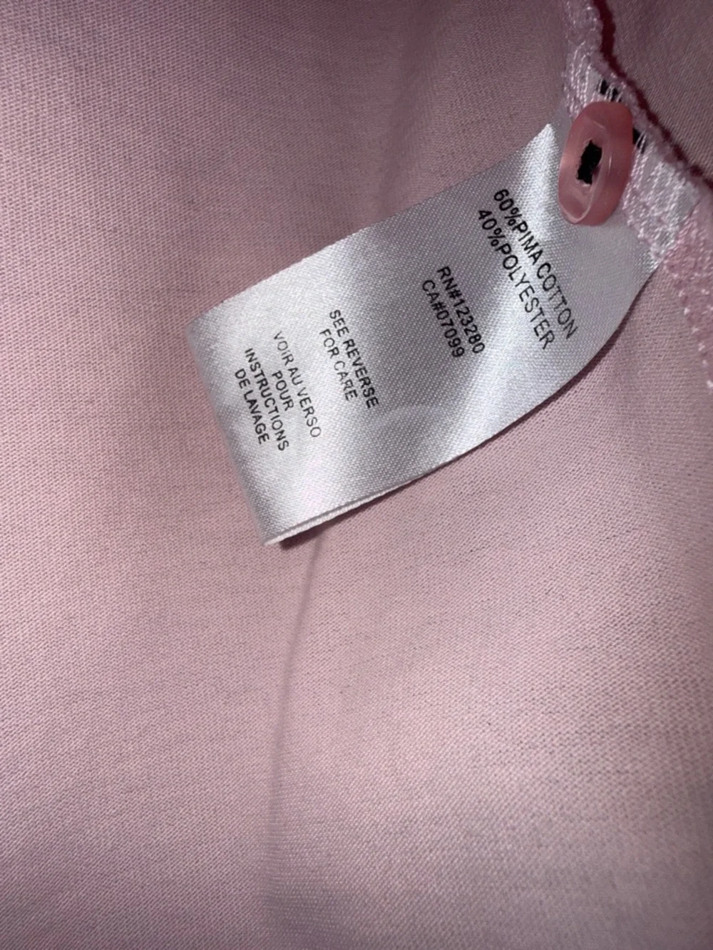 Travis Mathew Light Pink Polo with Black Striped Polo Set Size Large
